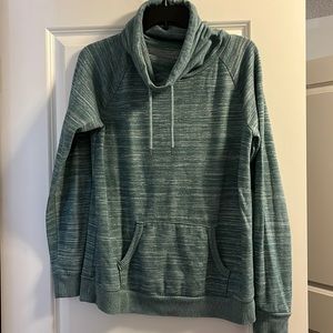 Blue Cowl-neck Sweatshirt Small Blue